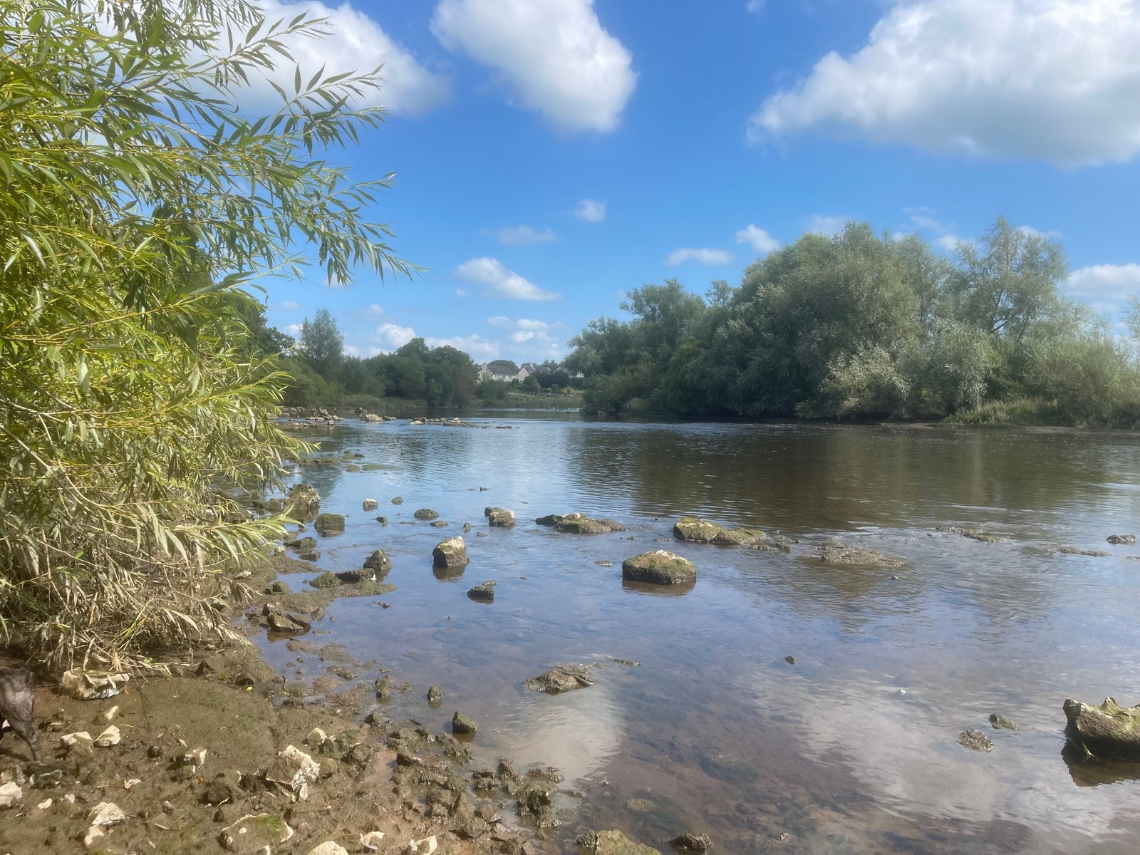 The Same view upriver today